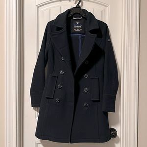 SUPERDRY Limited Double Black Label Wool Coat